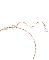 Swarovski Rose Gold-Tone Idyllia Crystal Clover Pendant Necklace, 15" + 2-3/4" extender