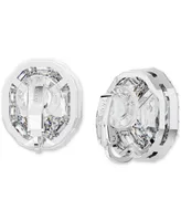 Swarovski Mesmera Silver-Tone Crystal Clip Earrings