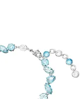 Swarovski Silver-Tone Gema Blue Mixed Cut Bracelet