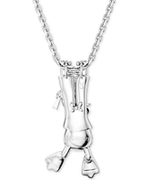 Swarovski Silver-Tone Disney Donald Duck Crystal Layered Pendant Necklace, 16-1/2" + 3" extender