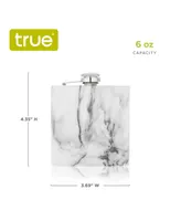 True Marble Stainless Steel Hip Flask