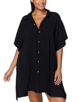 Raisins Curve Trendy Plus Size Vacay Oversized Cover-Up