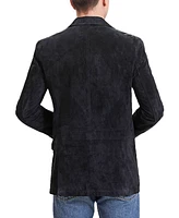 Bgsd Men Grant 2-Button Suede Leather Blazer