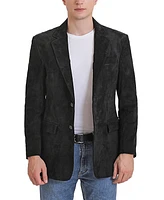 Bgsd Men Cliff Classic Two-Button Suede Leather Blazer