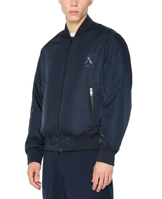 A|X Armani Exchange Men's Eagle Logo Bomber Jacket