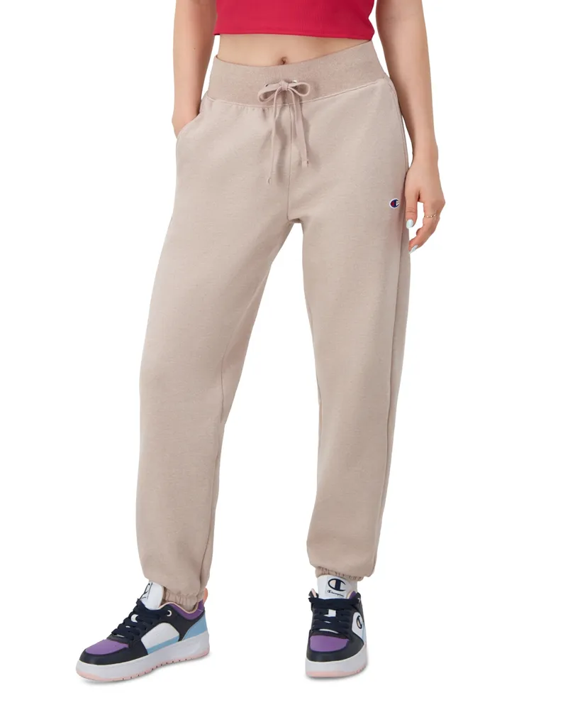 Champion Women's Classic Powerblend Joggers In Terracotta Pink Pe Heather