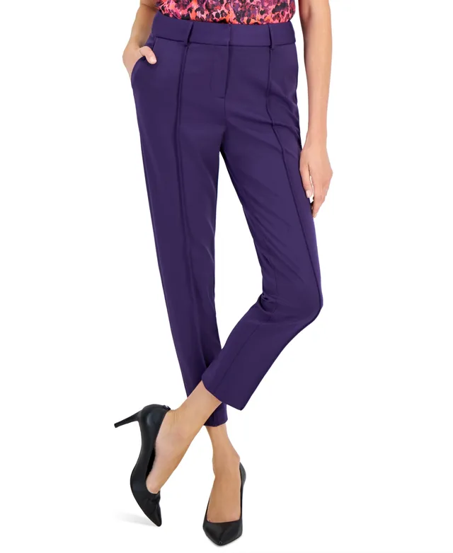 Tahari ASL Women's Piped-Seam Slim Ankle Pants - Macy's