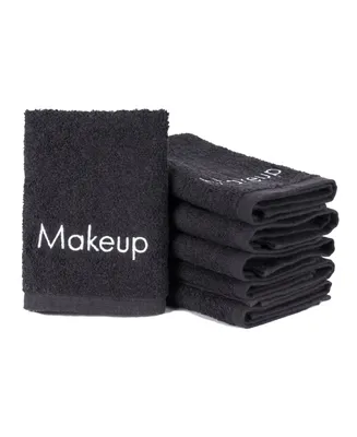 Embroidered Makeup Remover Towels (Pack of 6) , 13x13 in., Color Options, 100% Cotton Washcloths