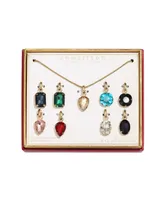 Unwritten Multi-Color Glass Mix and Match Pendant Necklace Set