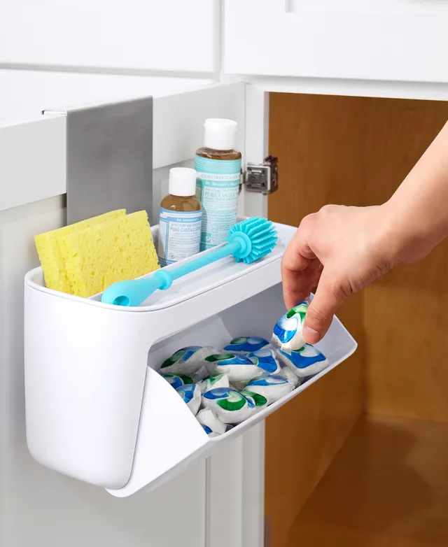 Tovolo Magnetic Dish Detergent Soap Dispensing Scrub Brush Brush & In-Sink  Brush Holder