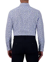 Report Collection Men's Slim-Fit Floral-Print Shirt