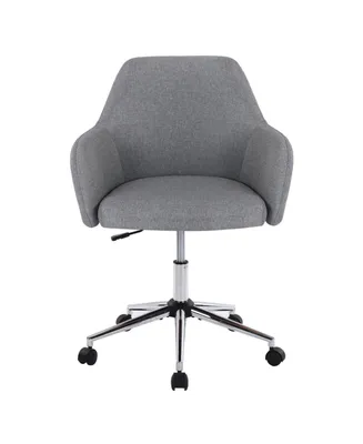 Simplie Fun Home Office Chair, Swivel Adjustable Task Chair Executive Accent Chair With Soft Seat