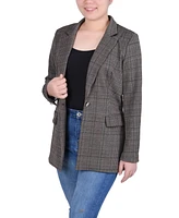 Ny Collection Petite Long Sleeve Ponte Jacket