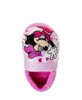 Disney Little Girls Minnie Mouse Happy Go Lucky Dual Sizes Slippers