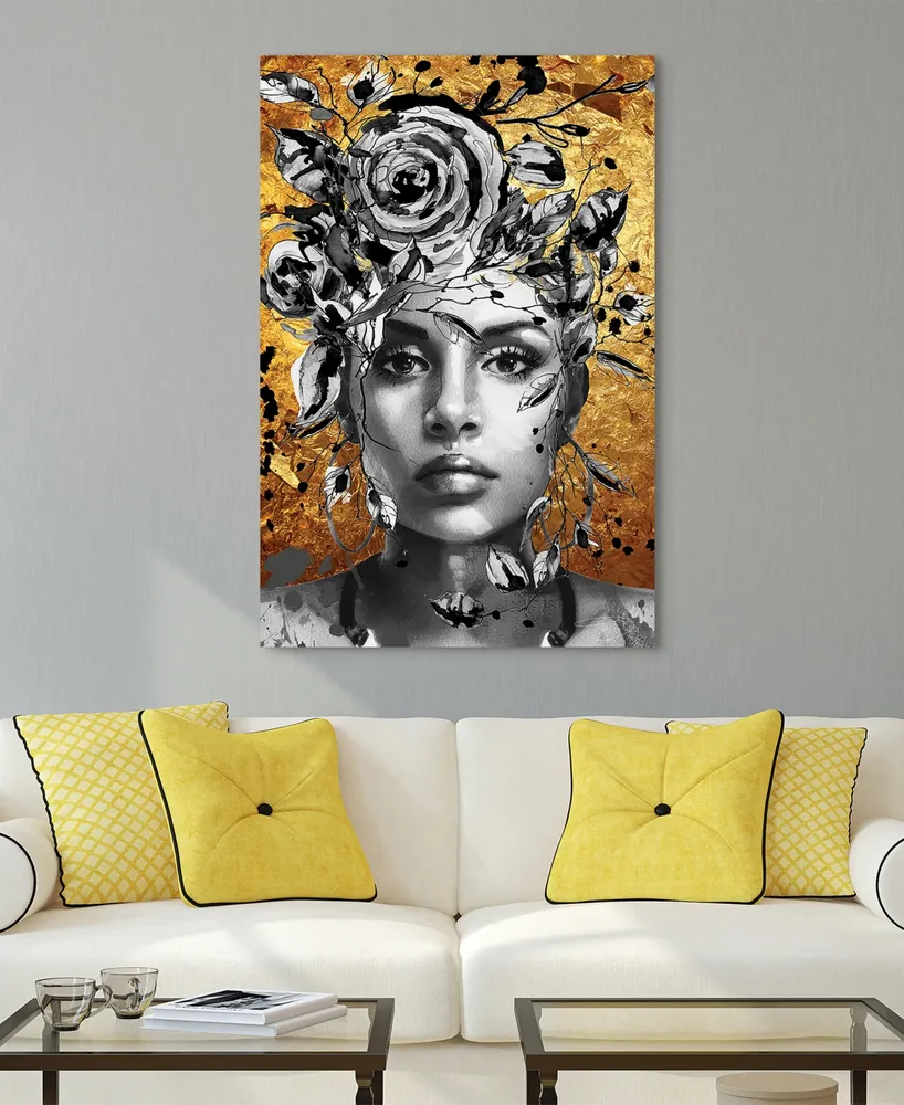 Empire Art Direct "Be Yourself Ii" Frameless Free Floating Tempered Glass Panel Graphic Wall Art, 48" x 32" x 0.2"