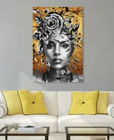 Empire Art Direct "Be Yourself Ii" Frameless Free Floating Tempered Glass Panel Graphic Wall Art, 48" x 32" x 0.2"