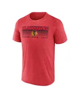 Men's Fanatics Heathered Red Chicago Blackhawks Prodigy Performance T-shirt