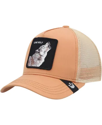 Men's Goorin Bros. Tan Lone Wolf Adjustable Trucker Hat