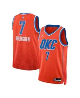 Men's and Women's Jordan Chet Holmgren Orange Oklahoma City Thunder Swingman Jersey - Statement Edition