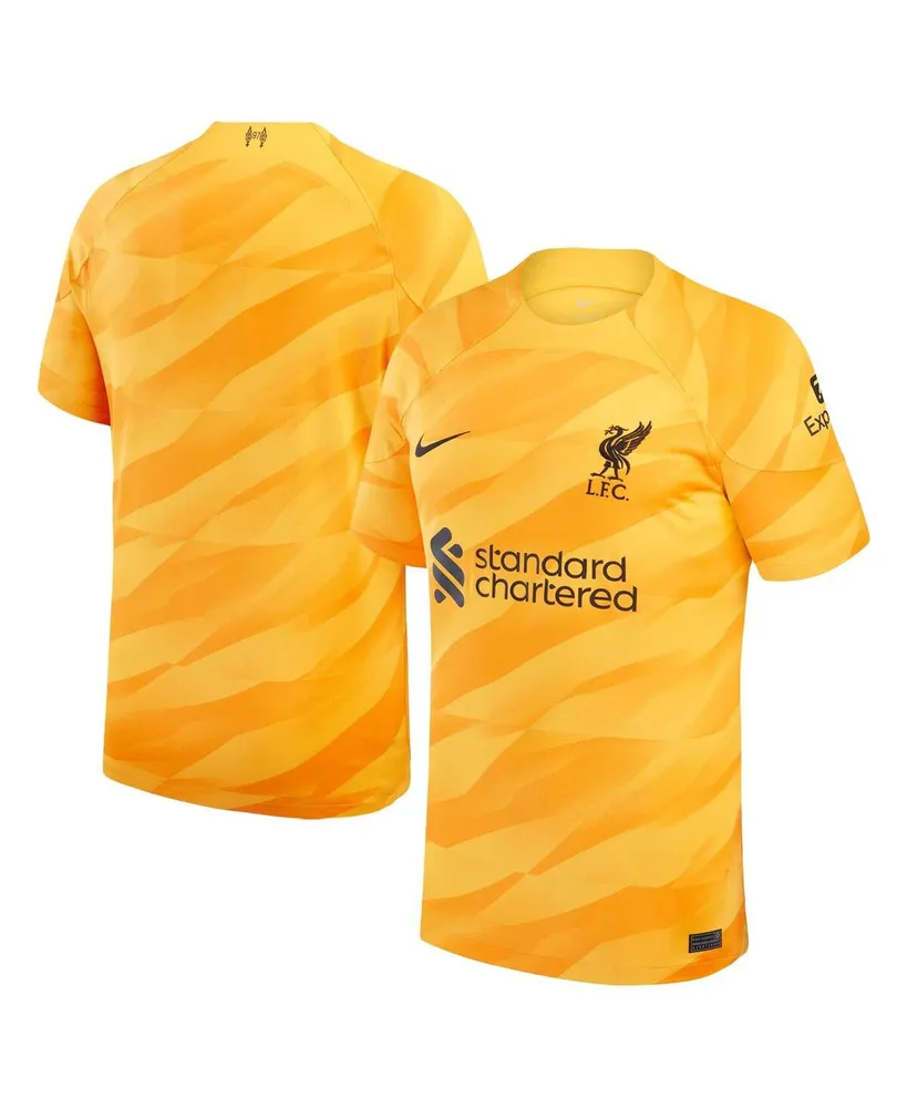 Men's Nike Yellow, Orange Liverpool 2023/24 Goalkeeper Replica Stadium Jersey
