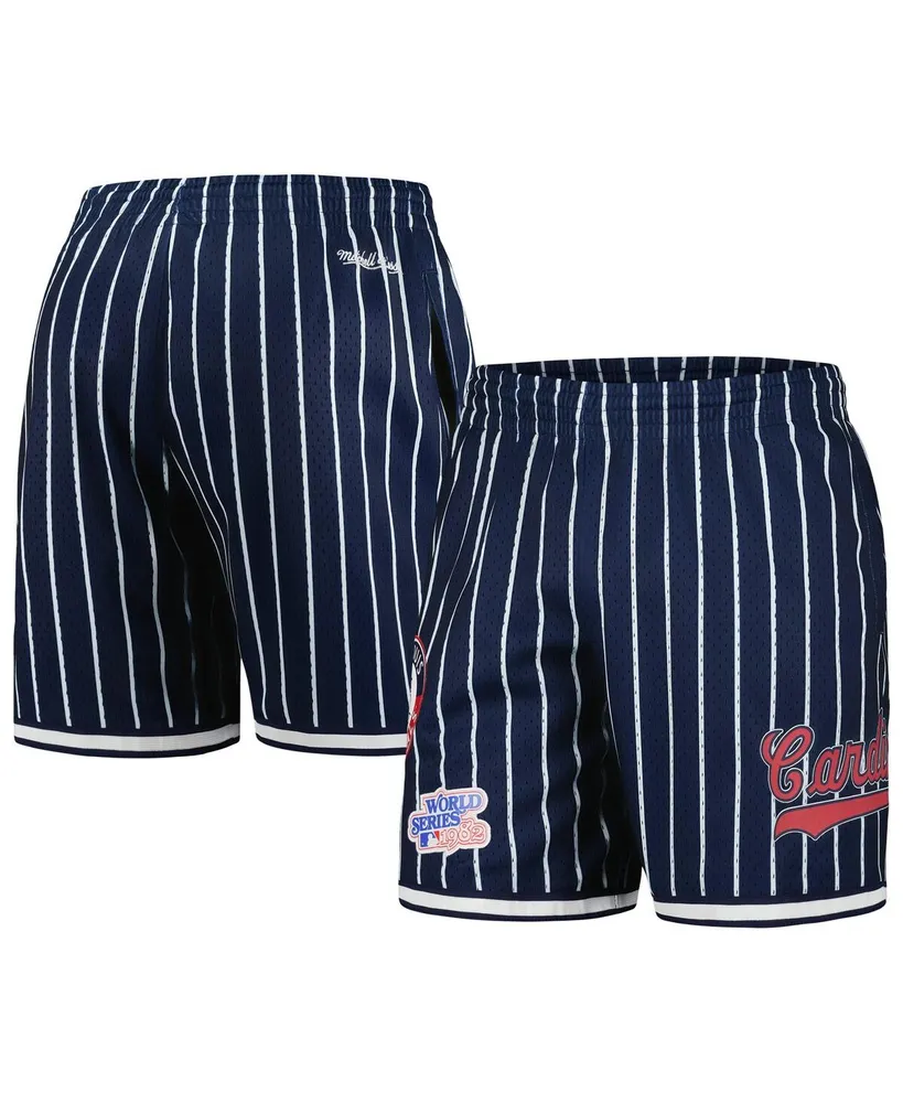 Men's Mitchell & Ness Navy St. Louis Cardinals Cooperstown Collection 1982 World Series City Mesh Shorts