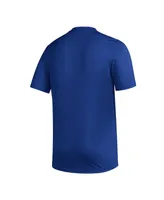 Men's adidas Royal Kansas Jayhawks Aeroready Pregame T-shirt