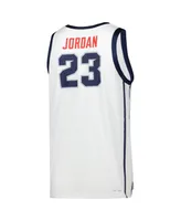 Men's Jordan Michael White Howard Bison Replica Basketball Jersey