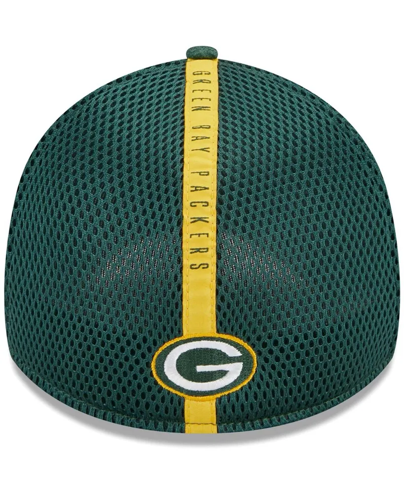 Men's New Era Green Bay Packers Stripe 39THIRTY Flex Hat