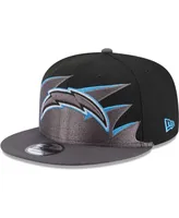 Men's New Era Black Los Angeles Chargers Tidal Wave 9FIFTY Snapback Hat