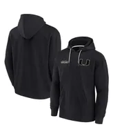 Men's and Women's Fanatics Signature Black Miami Hurricanes Super Soft Fleece Pullover Hoodie