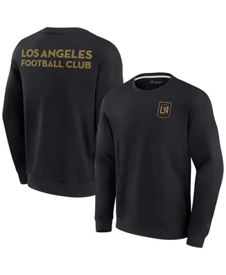 Men's and Women's Fanatics Signature Black Lafc Super Soft Fleece Crew Sweatshirt