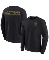 Men's and Women's Fanatics Signature Black Lafc Super Soft Fleece Crew Sweatshirt