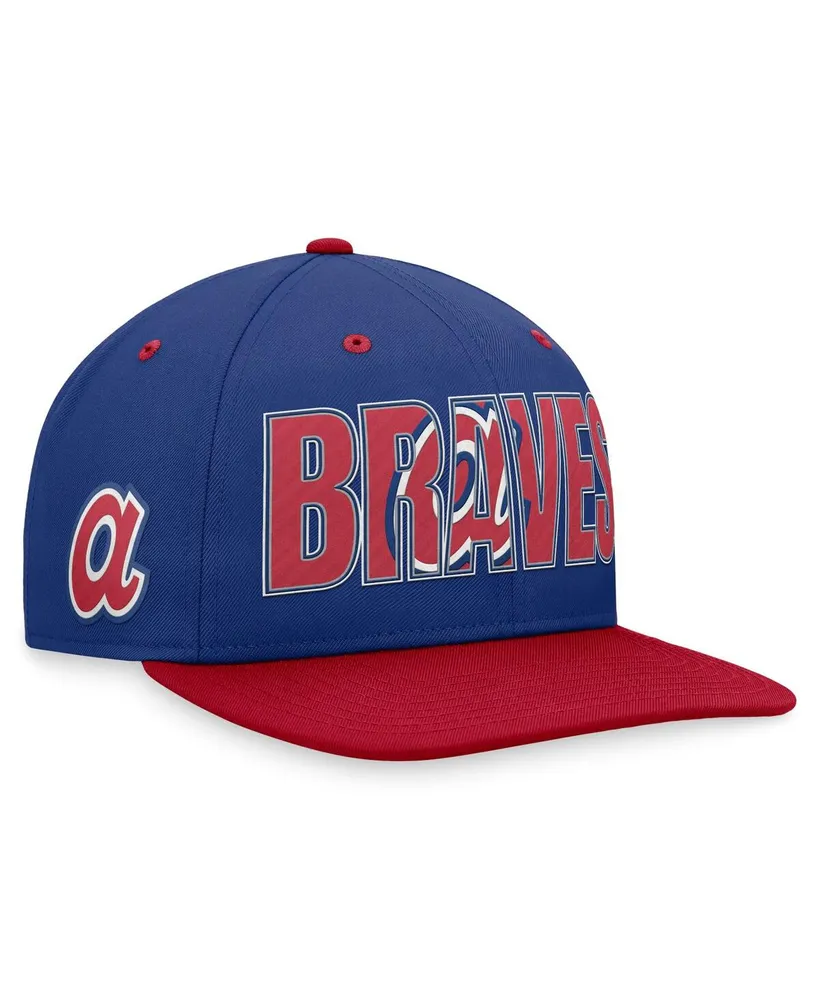 Men's New Era White/Royal Atlanta Braves Cooperstown Collection