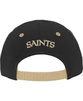 Infant Boys and Girls Black New Orleans Saints Team Slouch Flex Hat