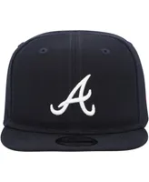 Infant Boys and Girls New Era Navy Atlanta Braves My First 9FIFTY Adjustable Hat