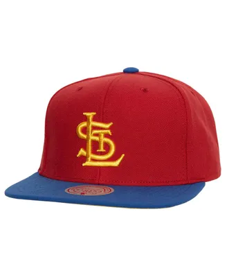 Men's Mitchell & Ness Red, Royal St. Louis Cardinals Hometown Snapback Hat