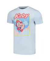 Men's and Women's Mad Engine Light Blue Nintendo Kirby Starry Box T-shirt