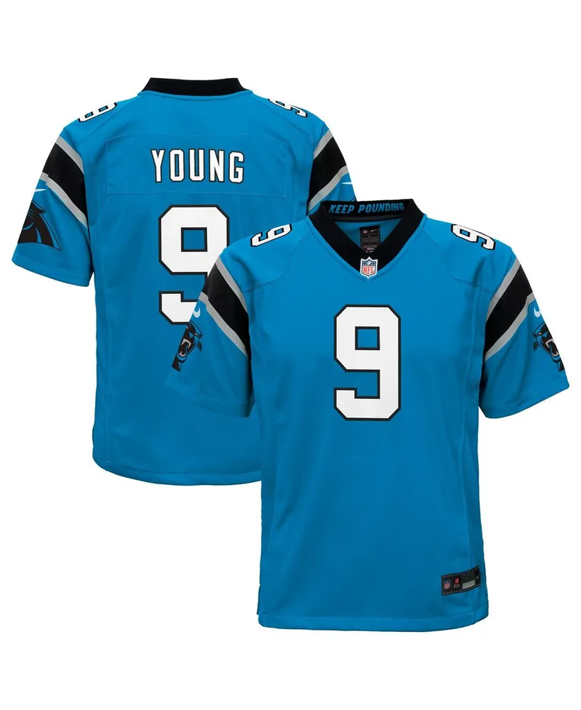 Big Boys Nike Bryce Young Blue Carolina Panthers Game Jersey