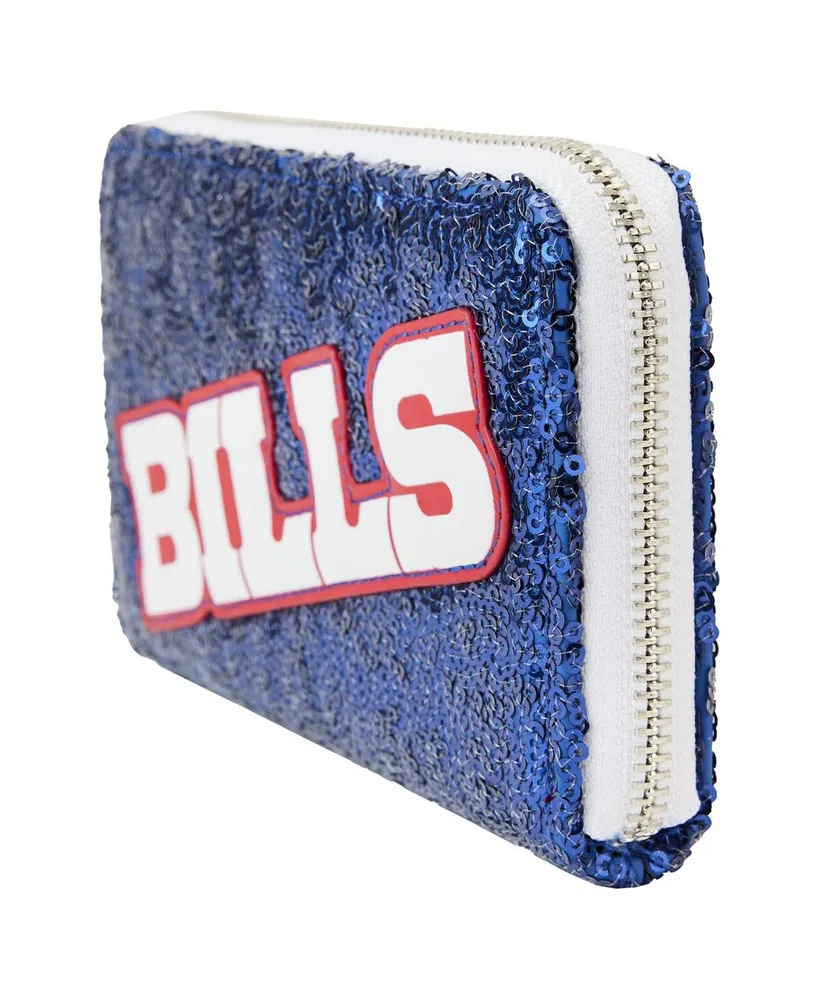 Women's Loungefly Buffalo Bills Sequin Zip-Around Wallet