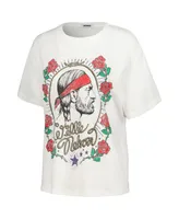 Women's Daydreamer White Willie Nelson Graphic T-shirt