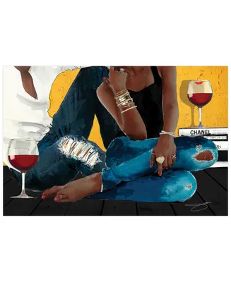 Empire Art Direct "Chill" Frameless Free Floating Tempered Glass Panel Graphic Wall Art, 32" x 48" x 0.2" - Multi