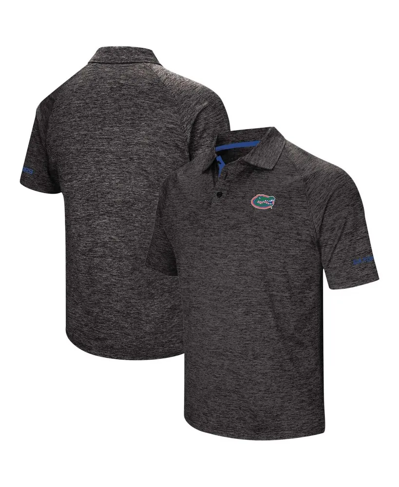 Men's Colosseum Black Florida Gators Big and Tall Down Swing Polo Shirt