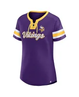 Women's Fanatics Purple Minnesota Vikings Original State Lace-Up T-shirt