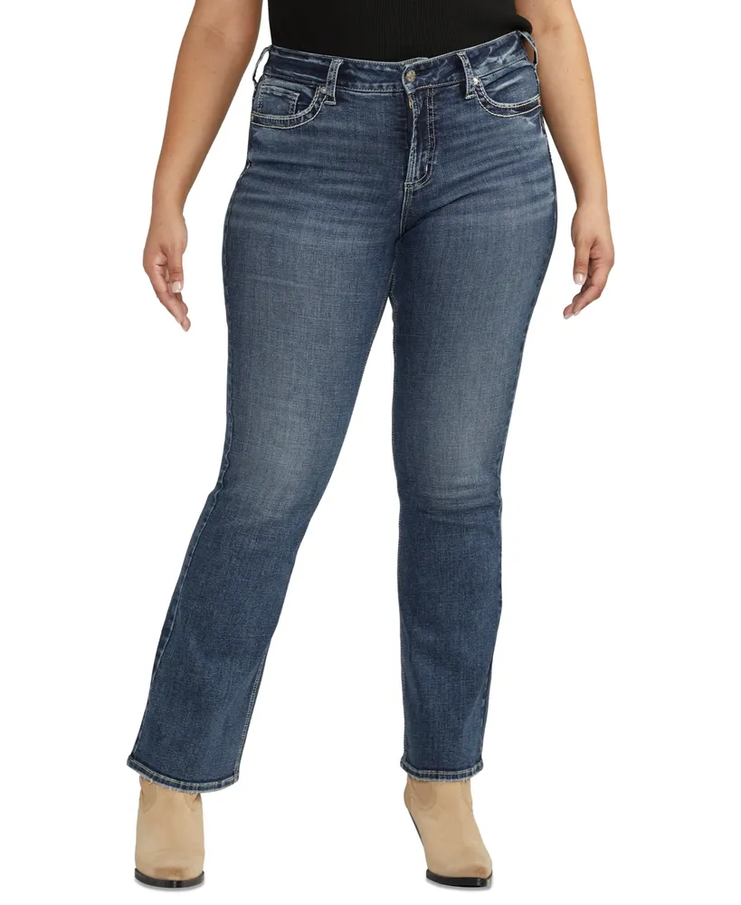 Curvy Fit Bootcut High Jeans