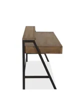 Finch 60" Wood and Metal Secretary Desk