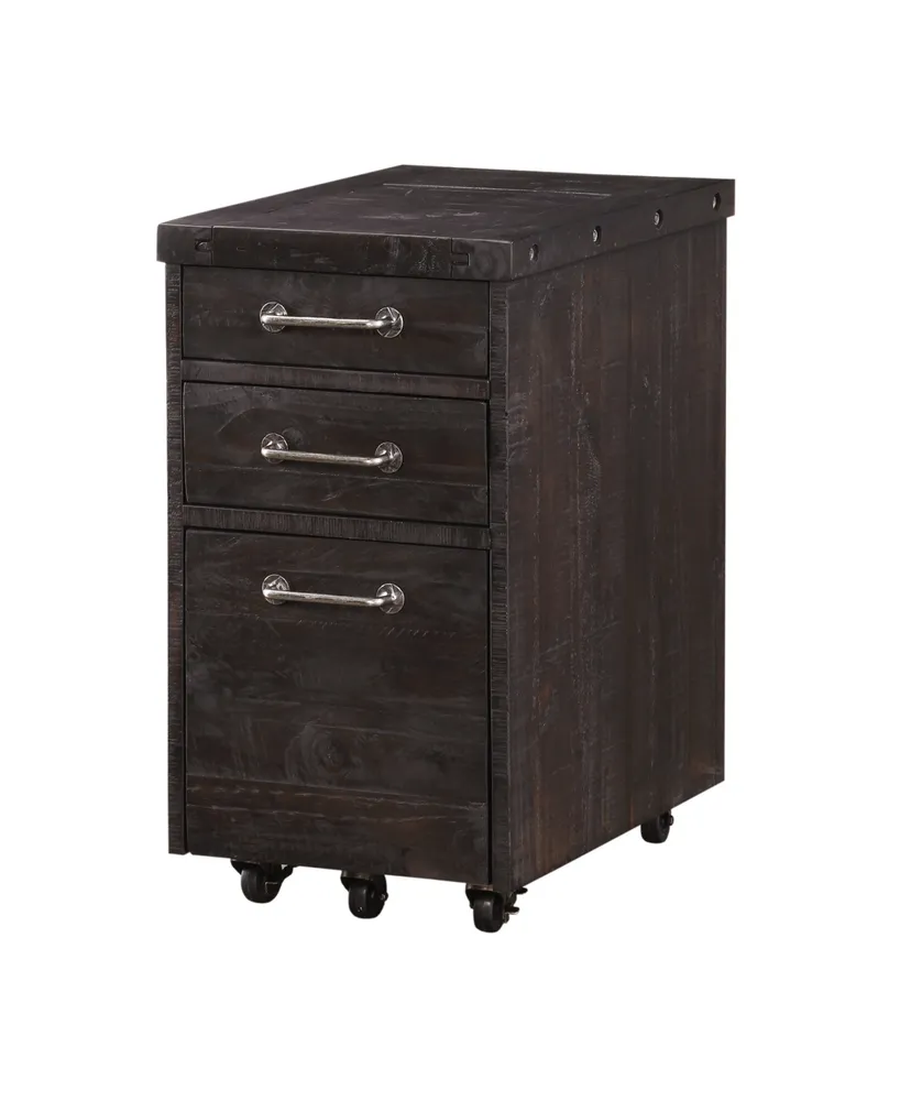 Yosemite 28" Wood Rollling File Cabinet