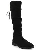 Journee Collection Women's Mirinda Tru Comfort Foam Stretch Knee High Regular Calf Boot