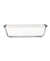 Anchor Hocking Glass 6 Cup Rectangle Food Storage with Truelock Locking Lid, 2 Piece Set