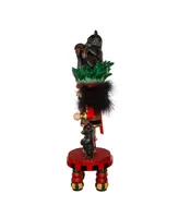 Kurt Adler 18" Hollywood Black Bear Hat Nutcracker