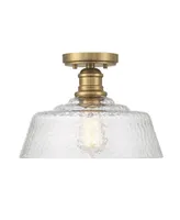 Trade Winds Lighting Trade Winds Finn 1-Light Ceiling Light in Natural Brass